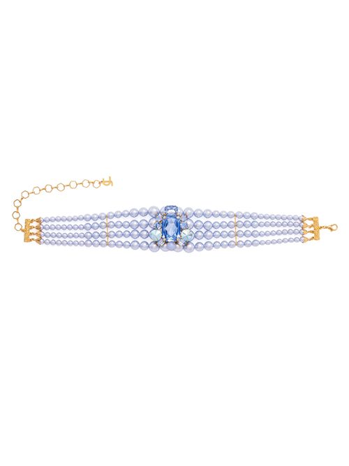 Choker Linz con perle e cristalli DE LIGUORO | 61P195 CUNICA